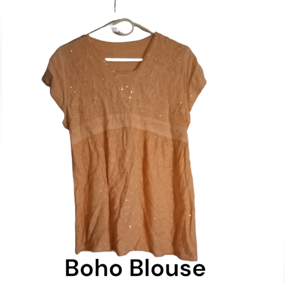 - ** Sequined Boho Blouse- Much Like Loveshackfan… - image 1